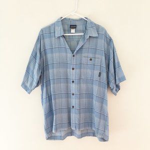 Patagonia button down cotton short sleeve shirt.